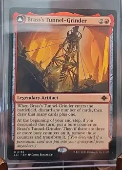 Brass's Tunnel-Grinder The Lost Caverns of Ixalan MTG Regular HP (Crease Corner) - Image 4
