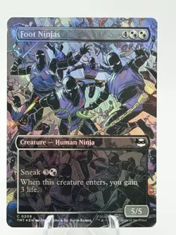 MTG: TMNT Ninja Turtles: Foot Ninjas - Foil Extended Art - M/NM - Image 1