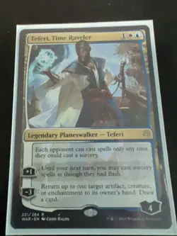 Teferi, Time Raveler War of the Spark 221 Magic the Gathering Near Mint - Image 1