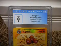Dugtrio cgc 9 MINT Reverse Holo Expedition 2002 E-Reader 10/165 psa Pokemon card - Image 2