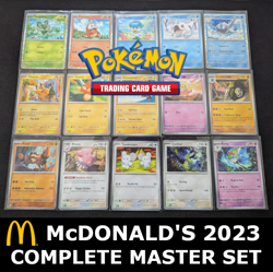Pokemon TCG McDonalds 2023 Match Battle M23EN - Complete Master Set NM ++ BONUS - Image 1