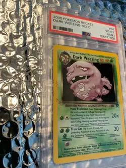 PSA 2000 Pokemon Rocket, DARK WEEZING -HOLO #14/+ 2 OTHERS SHARP CARD - Image 2