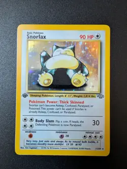 Snorlax 11/64 1st Edition Jungle Holo Rare WOTC Pokemon Card - Image 1