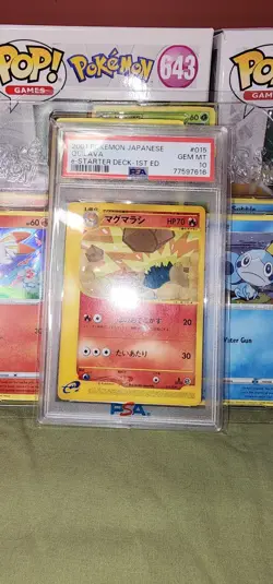 Pokemon TCG 2001 Japanese Quilava 015/029 e-Starter Deck 1st Edition PSA 10 Gem - Image 2