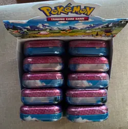 Pokemon TCG Ascended Heroes MINI TIN DISPLAY BOX Factory Sealed 10x Tins - Image 2