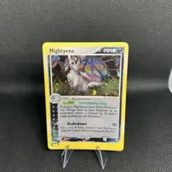 MIGHTYENA 10/109 EX RUBY SAPPHIRE REVERSE HOLO POKEMON TCG 2003 NM - Image 1