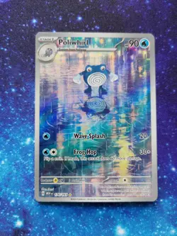 2023 Poliwhirl #176 Illustration Rare Near Mint Scarlet & Violet 151 Pokemon TCG - Image 1