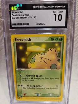 Shroomish Pokemon (2003) EX Sandstorm #78- CGC GEM MINT 10 - Image 1