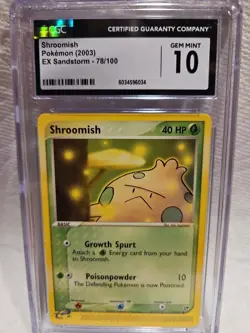 Shroomish Pokemon (2003) EX Sandstorm #78- CGC GEM MINT 10 - Image 3