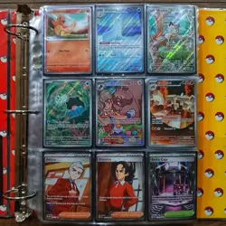 Premium 99 Card Assorted Pokemon TCG Lot, Sleeved in Vintage Pikachu Binder - Image 2
