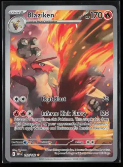 Blaziken 192/182 SV10: Destined Rivals Illustration Rare Pokemon TCG NM - Image 1