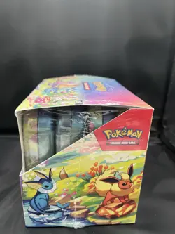 Pokemon TCG Prismatic Evolutions Mini Tin Display - Factory Sealed New - Image 2