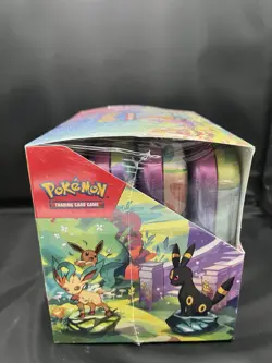 Pokemon TCG Prismatic Evolutions Mini Tin Display - Factory Sealed New - Image 4