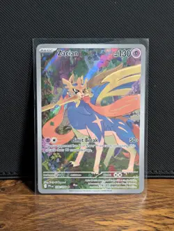 Pokemon TCG Zacian Me02: Phantasmal Flames Holo Rare 100/094 130 HP English - Image 1