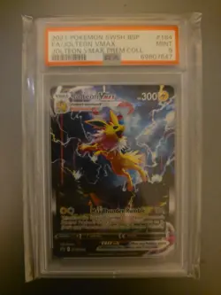 2021 POKEMON SWSH BLACK STAR PROMO #184 FULL ART/JOLTEON VMAX PSA 9 - Image 1