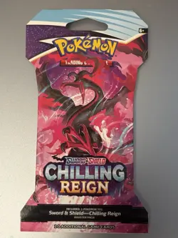 Pokemon Sword & Shield Chilling Reign Sleeved Booster Pack - Image 1