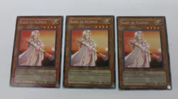 3x SAGE OF SILENCE MONSTER PLAYSET STON-EN015 UNLIMITED RARE YUGIOH NM - Image 1
