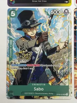 Monkey.D.Luffy ST01-012 3rd Anniversary Tournament 3 Brothers Complete Set NM - Image 4