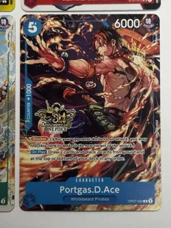 Monkey.D.Luffy ST01-012 3rd Anniversary Tournament 3 Brothers Complete Set NM - Image 5