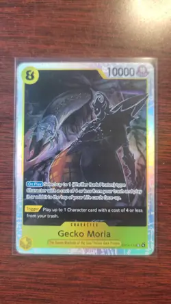 ONE PIECE TCG Gecko Moria SR Super Rare OP14-104 The Azure Sea's Seven English - Image 1