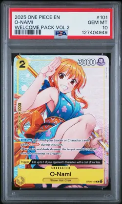 2025 O-Nami OP06-101 Wings Of The Captain One Piece Welcome Pack PSA 10 - Image 1