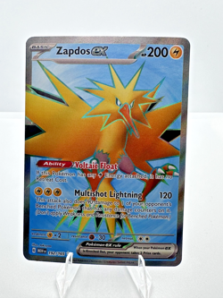 Zapdos ex 192/165 Scarlet & Violet 151 Full Art Ultra Rare Holo Pokemon Card NM - Image 1