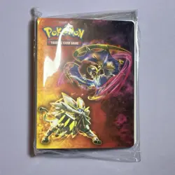 Pokemon Sun and Moon Lunala and Solgaleo Mini Binder Card Holder - Sealed Mint - Image 1