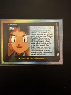 2000 Topps Pokemon TV Animation Series 2 #EP13 Mystery at the Lighthouse Card - Image 1