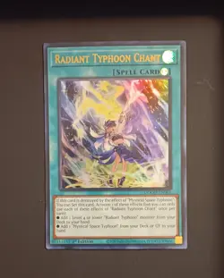 Konami Radiant Typhoon Chant Spell Card 1st Edition Holo DOOD-EN061 Yu-Gi-Oh! - Image 1