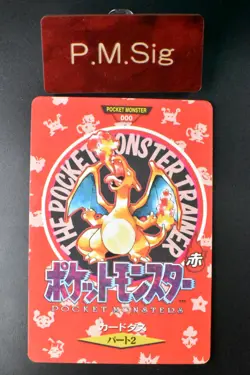 Charizard Trainer No. 000 Town Map Carddass Vending 1996 Japanese Pokemon Card - Image 1