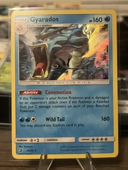 Pokemon TCG Gyarados 20/70 Holo Rare Water HP160 Moderately Played Card - Image 1
