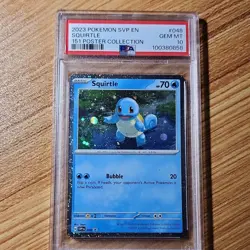 Pokemon Squirtle 048 SVP Cosmos Holo English 2023 PSA 10 Promo Card - Image 1