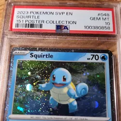 Pokemon Squirtle 048 SVP Cosmos Holo English 2023 PSA 10 Promo Card - Image 3
