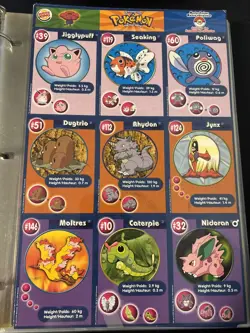 Pokemon THE FIRST MOVIE CARDS BURGER KING 9 UNCUT SHEET (81 Cards) - Image 1