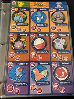 Pokemon THE FIRST MOVIE CARDS BURGER KING 9 UNCUT SHEET (81 Cards) - Image 4