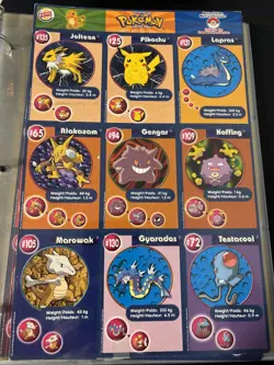 Pokemon THE FIRST MOVIE CARDS BURGER KING 9 UNCUT SHEET (81 Cards) - Image 5