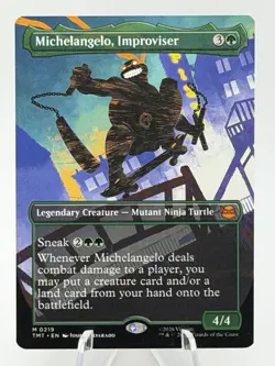 MTG Maagic The Gathering: Michelangelo, Improviser TMNT English Full Art - Image 1