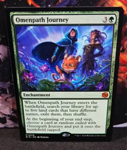 magic the gathering - Omenpath Journey - Enchantment - Mythic - Green - Forest - Image 1