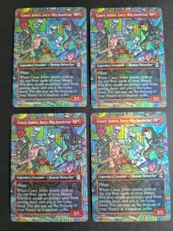 Casey Jones, Jury-Rig Justiciar (X4 Borderless Foil) Uncommon MTG Ninja Turtles - Image 1
