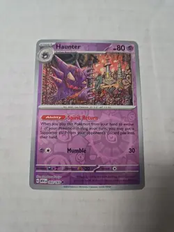 2023 Pokemon Haunter 093/165 Reverse Scarlet Violet 151 English - Pokemon TCG - Image 1