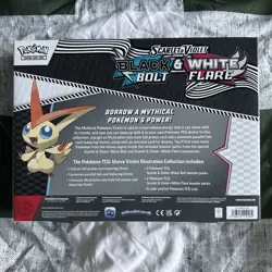 Pokemon TCG S&V Black Bolt & White Flare Victini Illustration Collection - Image 2