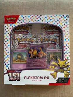 Pokemon TCG Scarlet & Violet 151 Alakazam EX Collection Box Sealed (View Pics) - Image 1