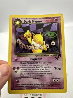 Pokemon TCG Dark Hypno Team Rocket 9/82 Holo Unlimited Holo Rare HP - Image 4