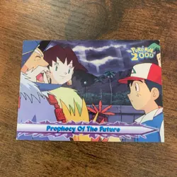 Pokemon Topps Blue Logo The Movie 2000 1st Print #23 Prophecy Of The Future LP - Image 1