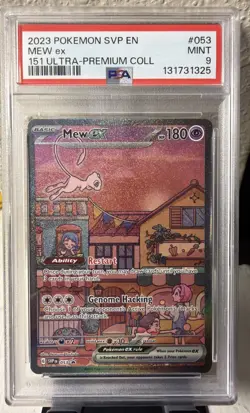 2023 Pokemon Black Star Promo Mew ex 151 Ultra-Premium Collection #053 PSA 9 MIN - Image 1