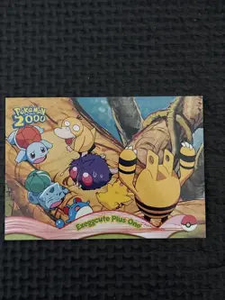 Topps Pokemon the Movie 2000 Exeggcute Plus One #6 Blue Label NM - Image 1