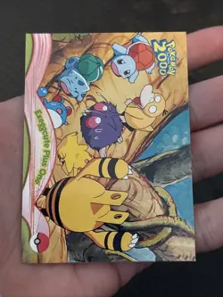 Topps Pokemon the Movie 2000 Exeggcute Plus One #6 Blue Label NM - Image 3