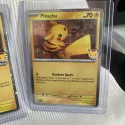 Pikachu 051/162 2026 Pokemon Day 30th Anniversary Promo Lot Of Three (3) - Image 2