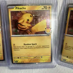 Pikachu 051/162 2026 Pokemon Day 30th Anniversary Promo Lot Of Three (3) - Image 3