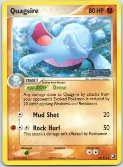 Quagsire 44/115 Unseen Forces - 2005 Pokemon MP Reverse Holo - Image 1